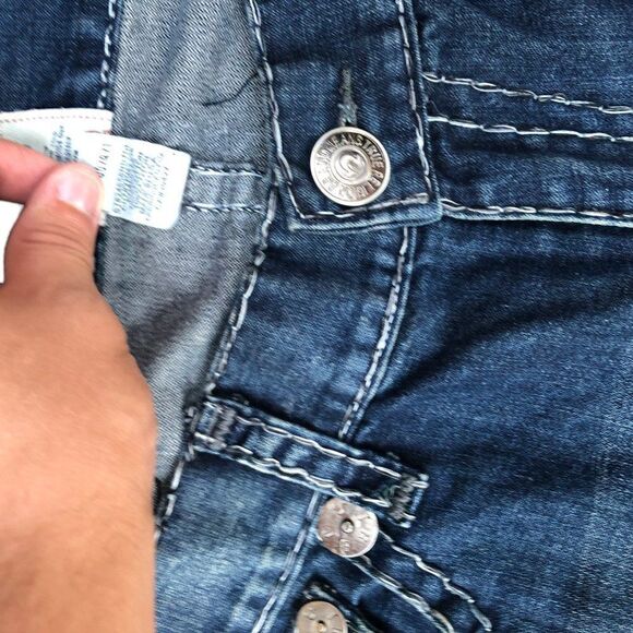 Vintage True Religion Jeans Size 36 RICKY BIG T Blue - Picture 10 of 12
